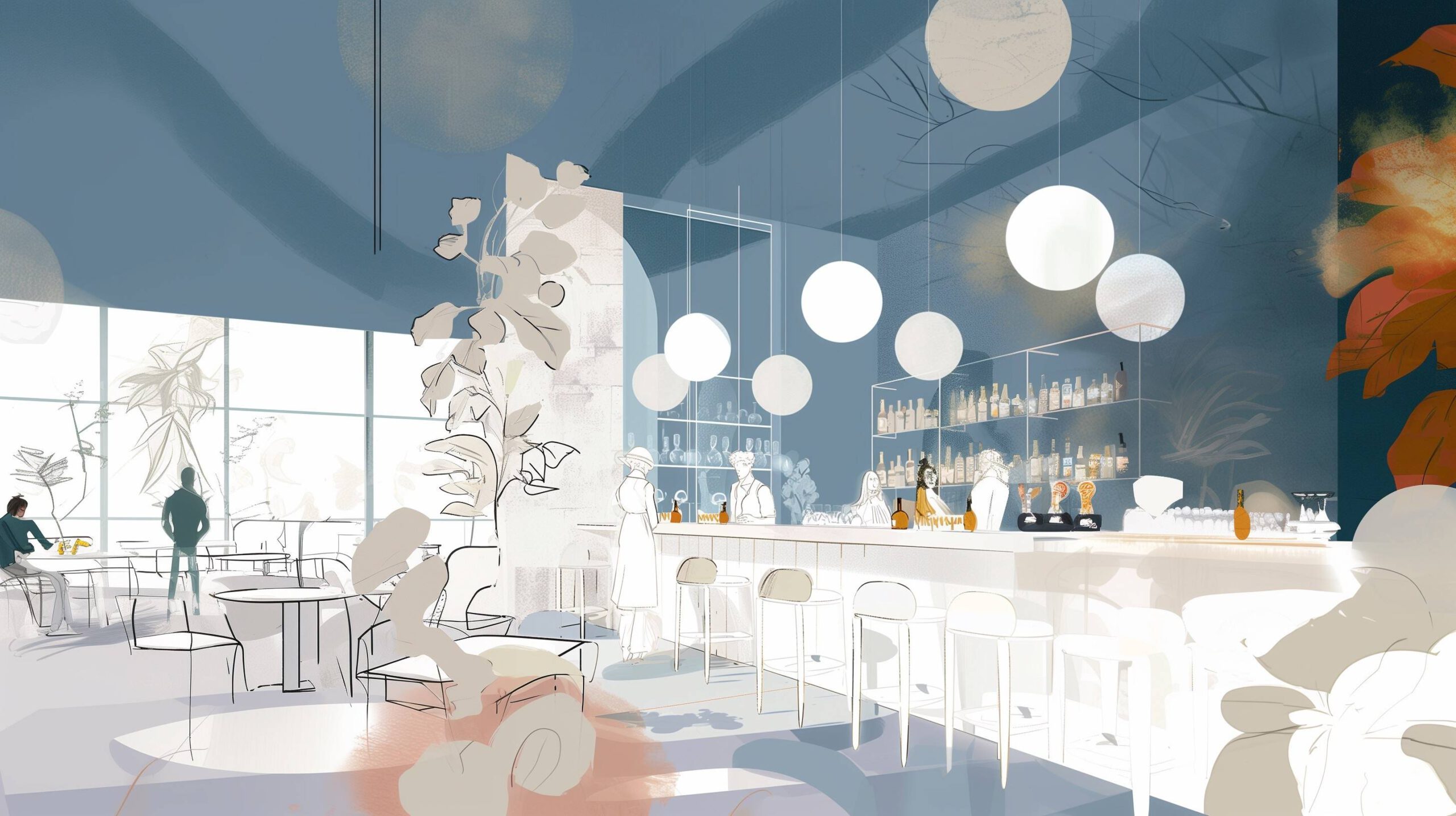 Small-Restaurant-Sketch-1